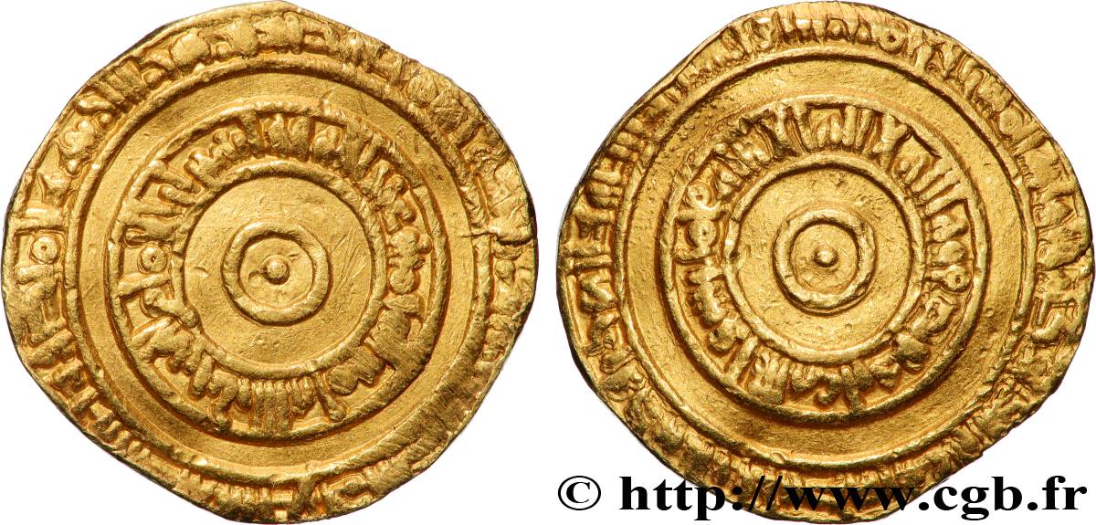 FATIMIDES - ABU MANSUR NIZAR AL-AZIZ BILLAH Dinar N.D. Sijilmassa
 TTB 