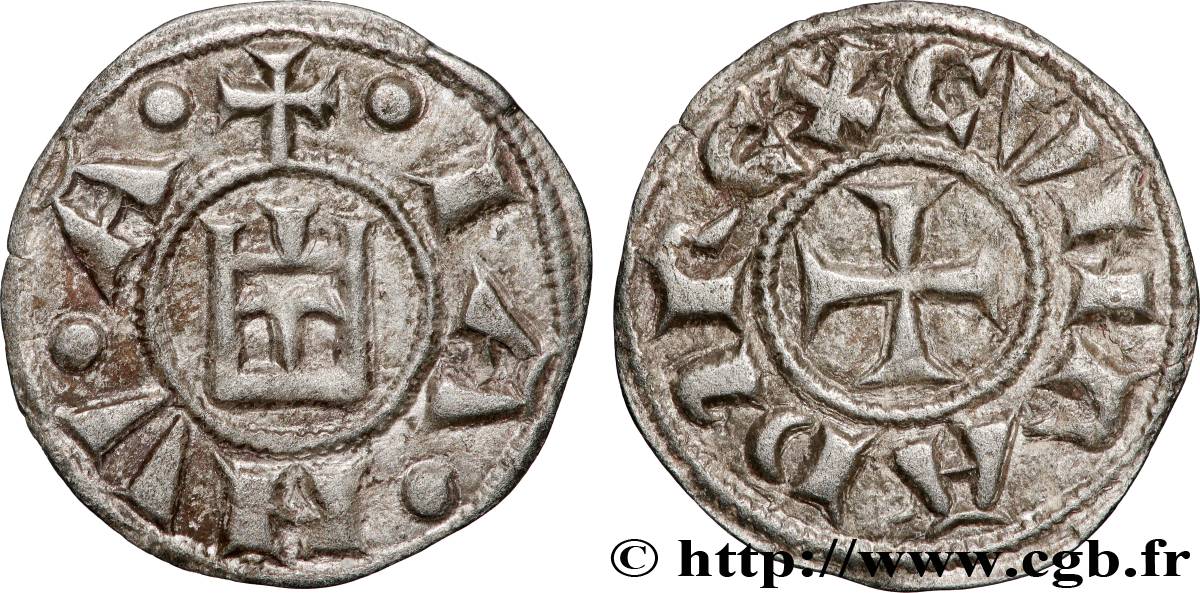 ITALY - LIGURIA - REPUBLIC OF GENOA Denier n.d. Gênes AU 