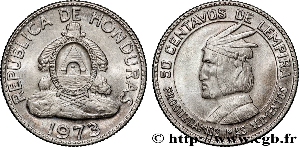 HONDURAS 50 Centavos FAO 1973 San Francisco MS 