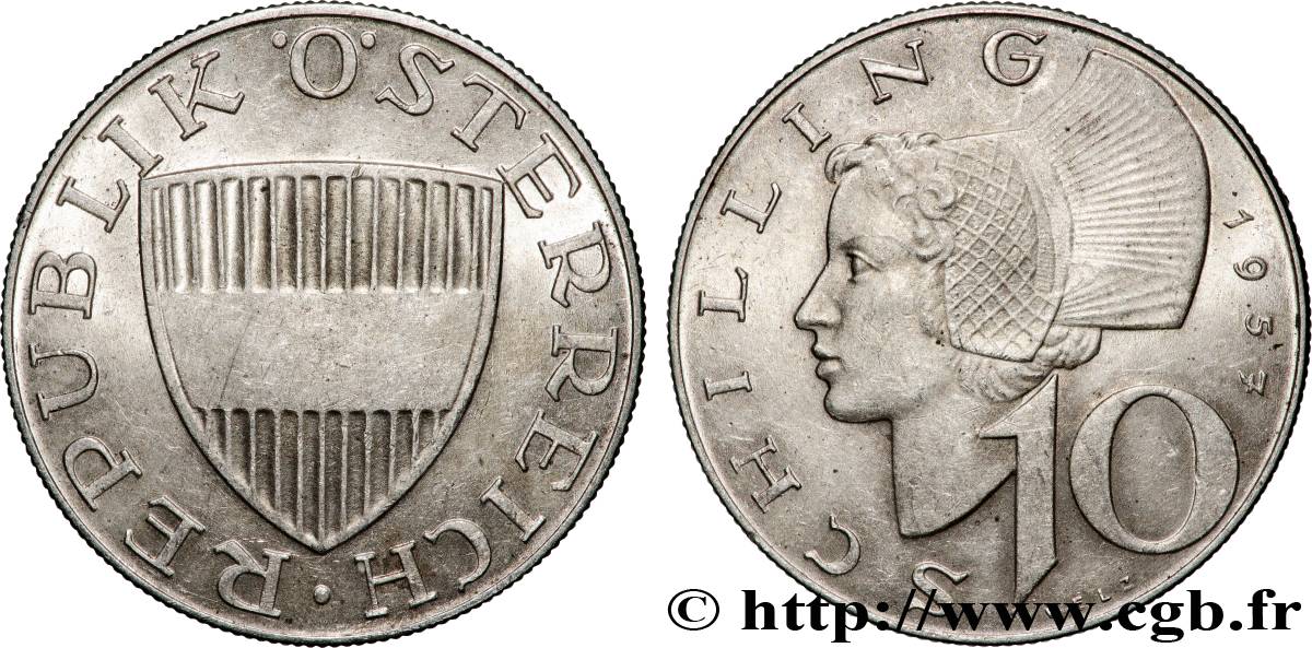 AUTRICHE 10 Schilling 1957 Vienne TTB+ 