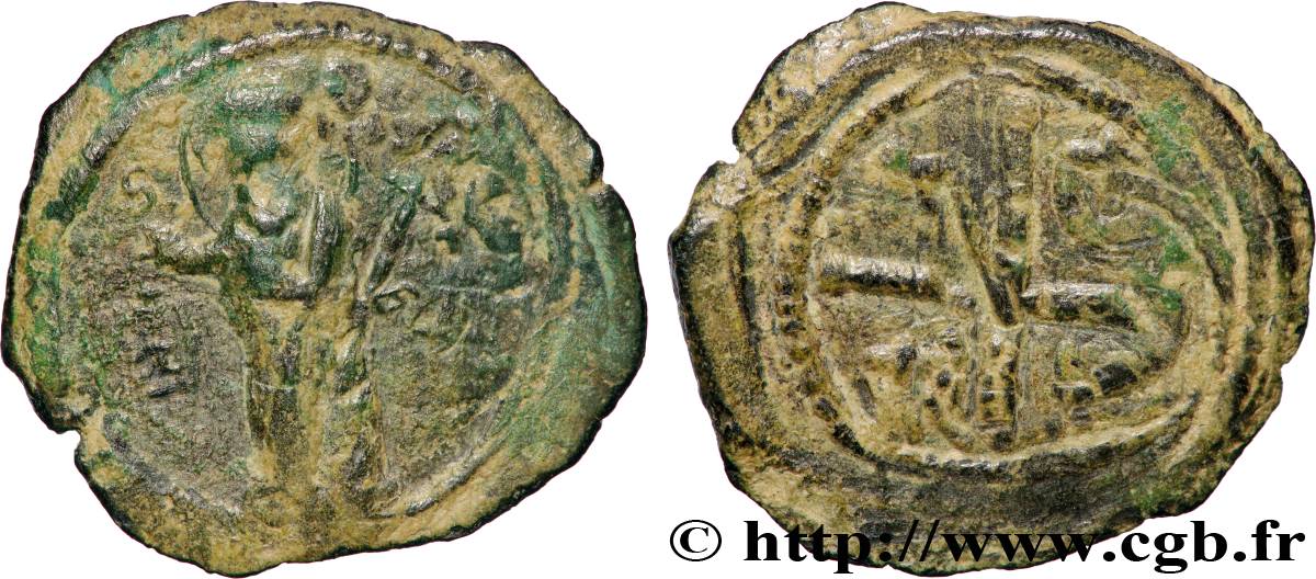 CRUSADES - PRINCIPALITY OF ANTIOCHUS - TANCRED Follis (1101-1112) Antioche q.BB 