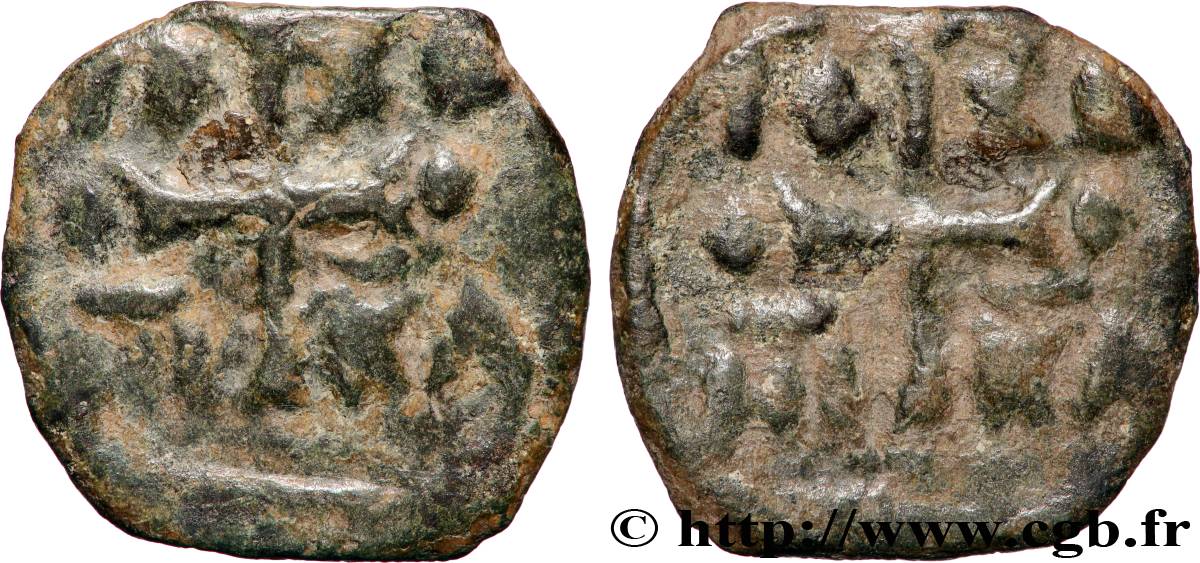 ORIENT LATIN - CROISADES - ANONYME Follis (1120-1140) Antioche TB+ 