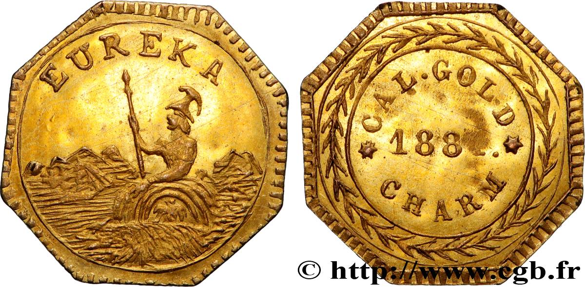 UNITED STATES OF AMERICA 1/4 Dollar Or Eureka 188 Philadelphie SPL 