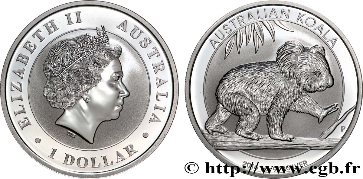 SILVER INVESTMENT 1 Oz - 1 Dollar Koala Proof  2016 Perth MS 