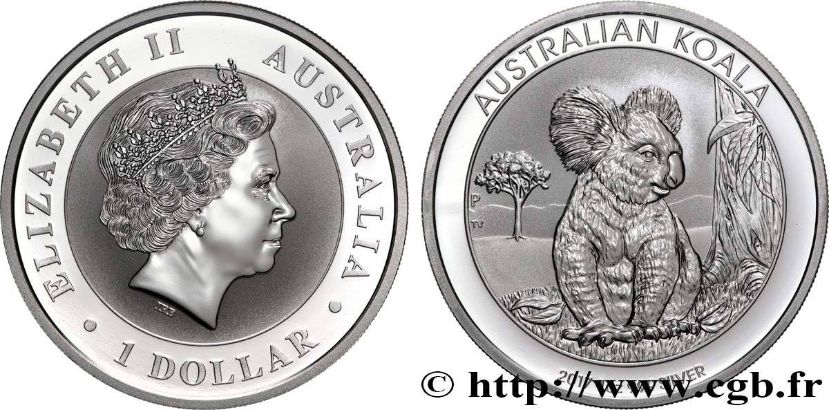 SILVER INVESTMENT 1 Oz - 1 Dollar Koala Proof  2017 Perth MS 