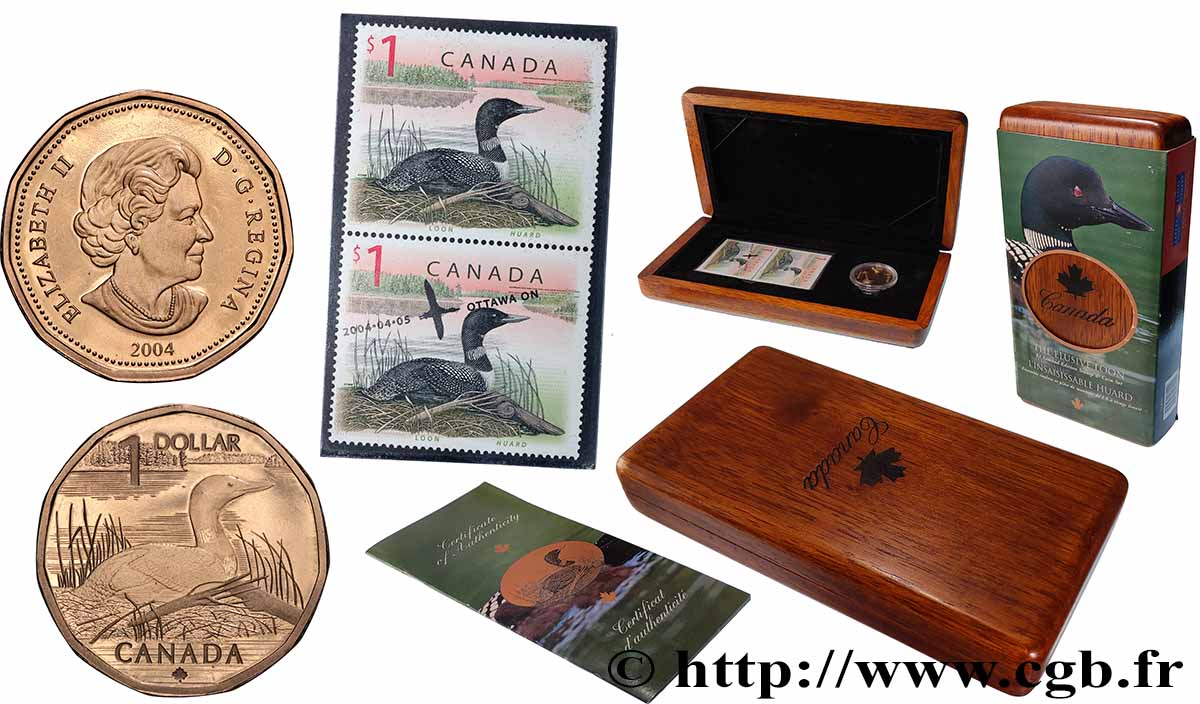 CANADA 1 Dollar Proof Insaisissable Huard 2004  FDC 