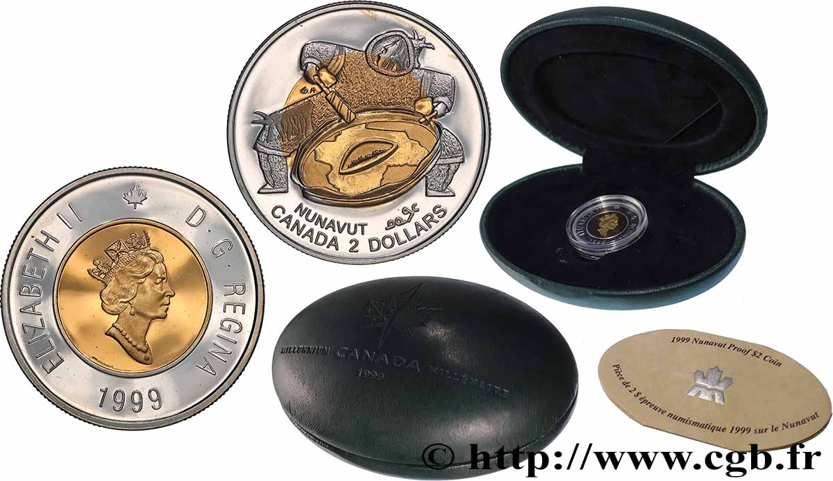 CANADA 2 Dollars Proof Nuvanut 1999  FDC 