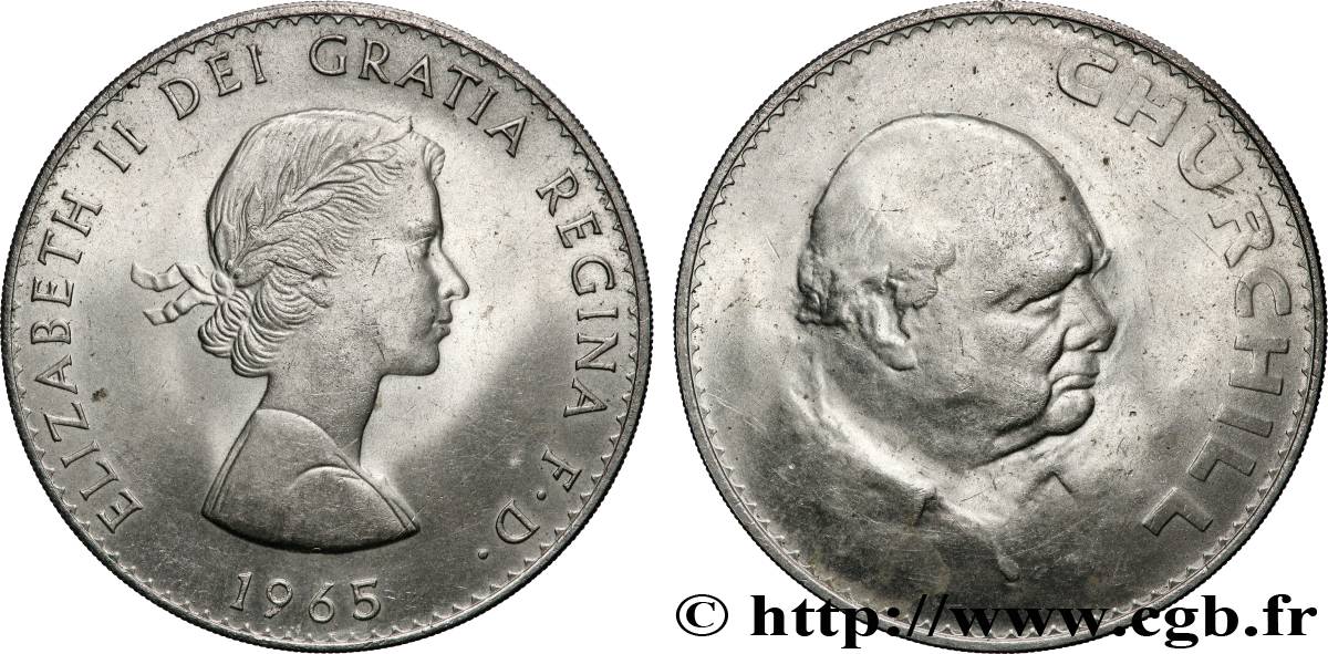 UNITED KINGDOM 1 Crown Winston Churchill 1965 Londres AU 