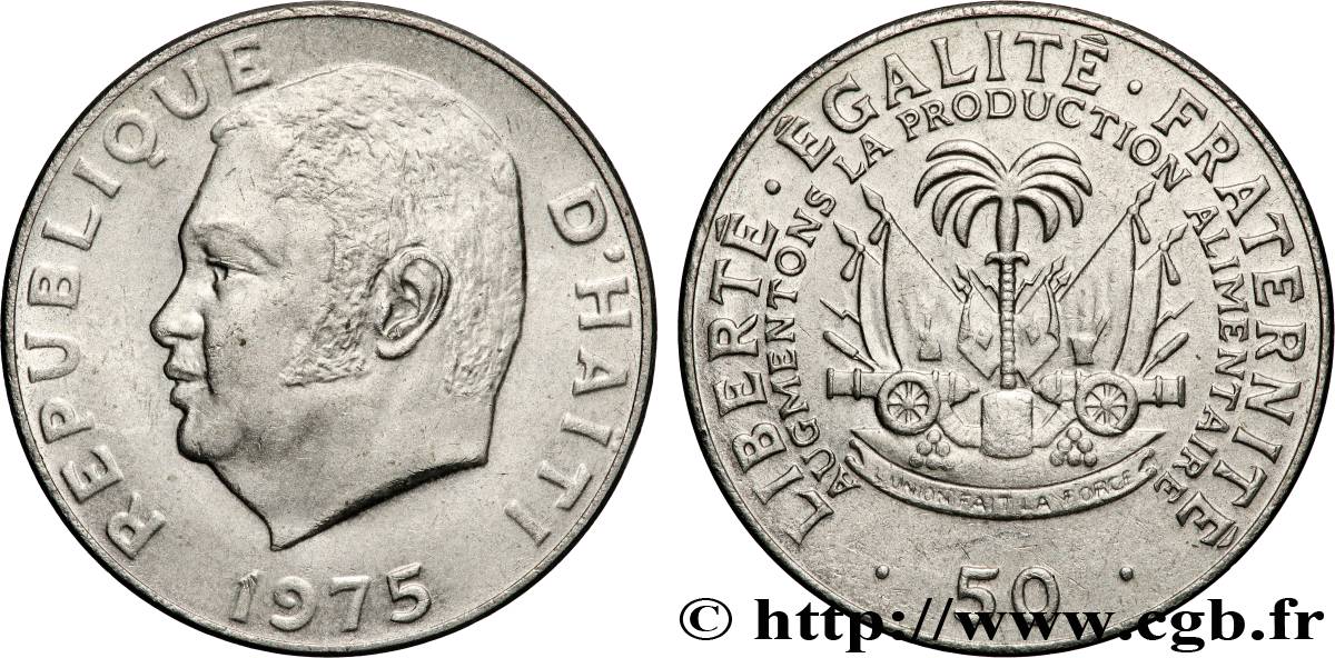 HAITI 50 Centimes FAO 1975  AU 