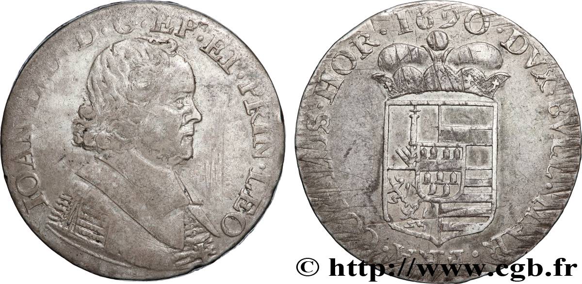 ÉVÊCHÉ DE LIÈGE - JEAN-LOUIS D ELDEREN Patagon 1690 Liège BC+ 