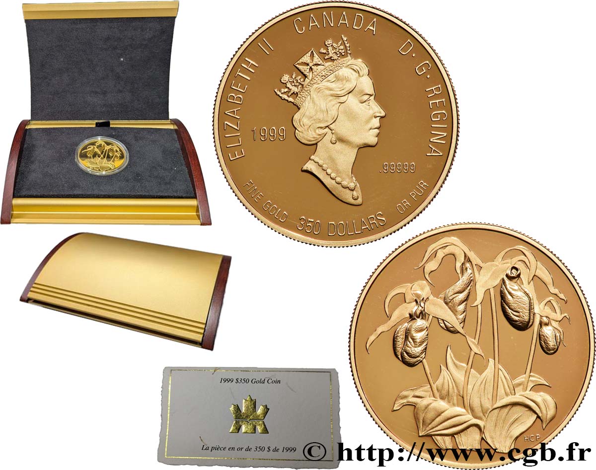 CANADA 350 Dollars Proof Un Sabot en or 1999  FDC 