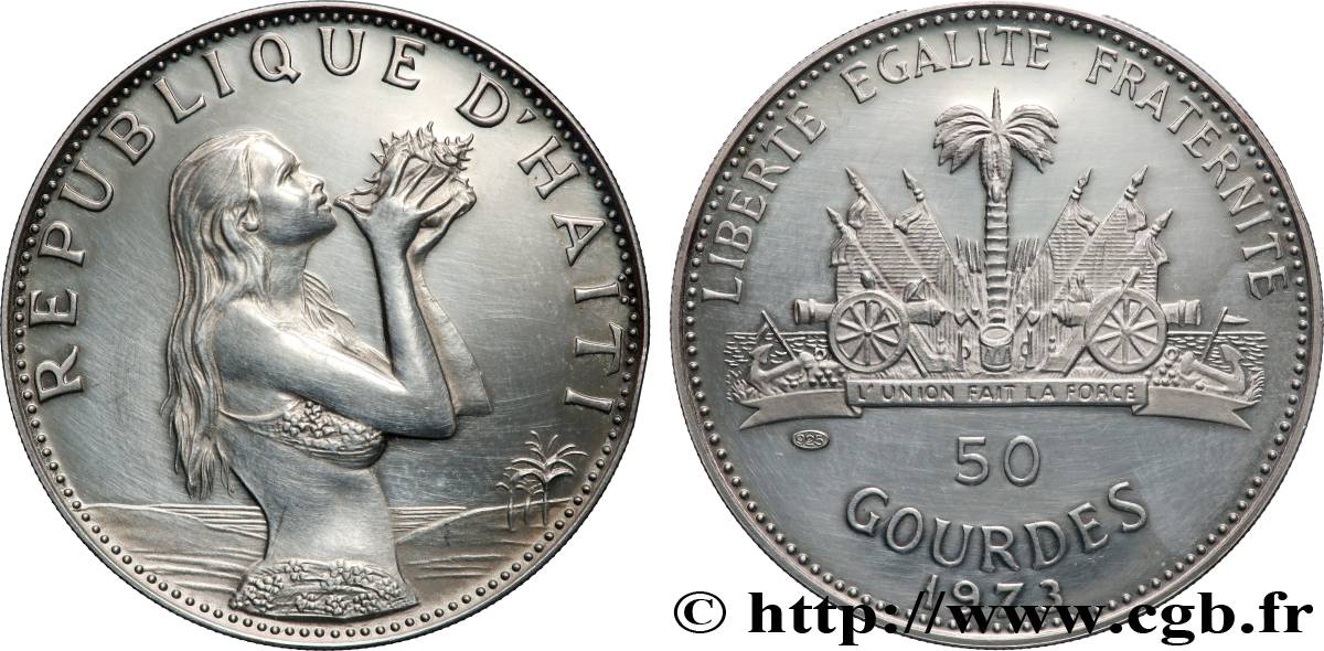 HAÏTI 50 Gourdes Proof 1973  SUP 