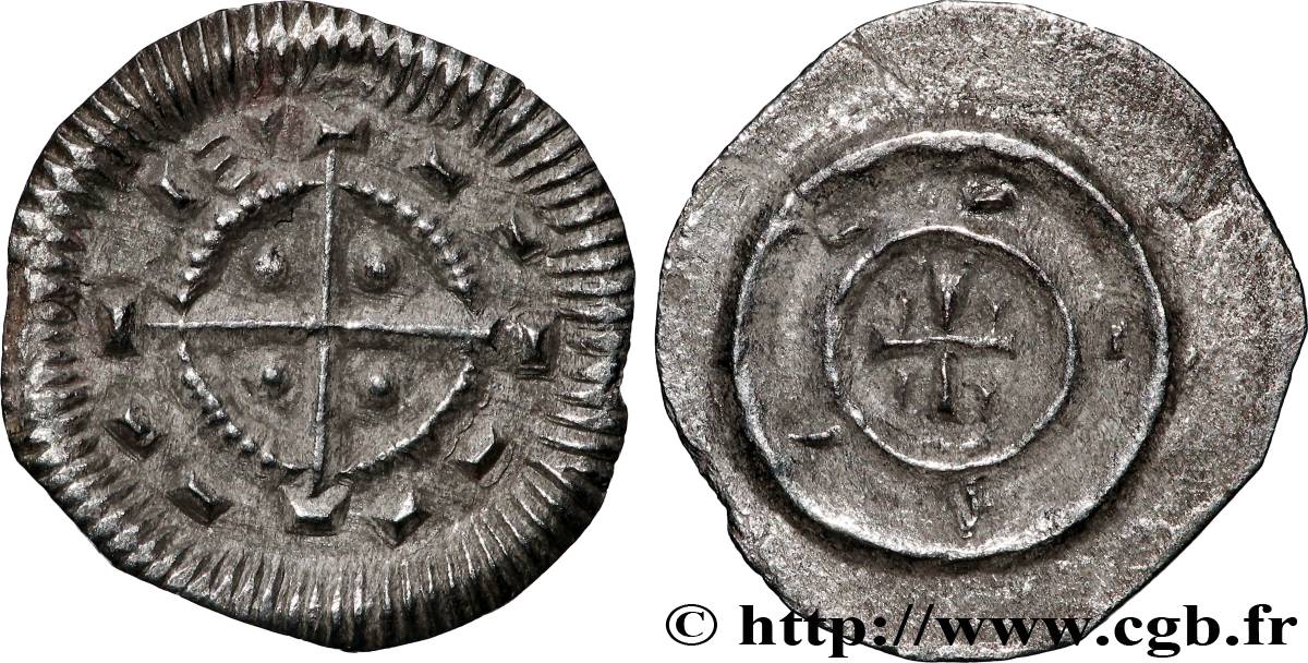 HUNGARY - KINGDOM OF HUNGARY - BELA II Denier n.d.  AU 