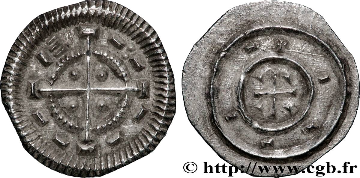 HUNGARY - KINGDOM OF HUNGARY - BELA II Denier n.d.  AU 