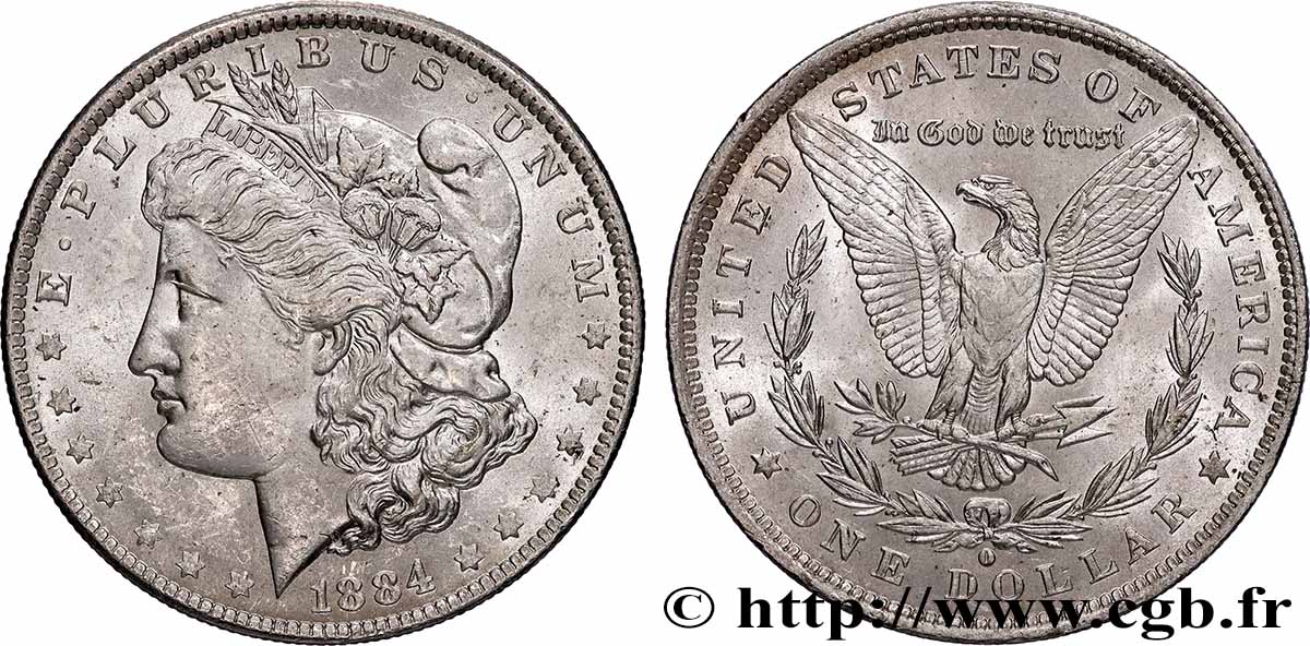 UNITED STATES OF AMERICA 1 Dollar Morgan 1884 Nouvelle-Orléans MS 