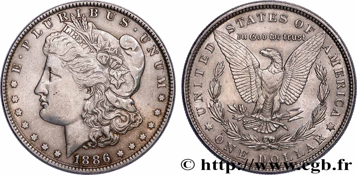 UNITED STATES OF AMERICA 1 Dollar type Morgan 1886 Philadelphie AU 
