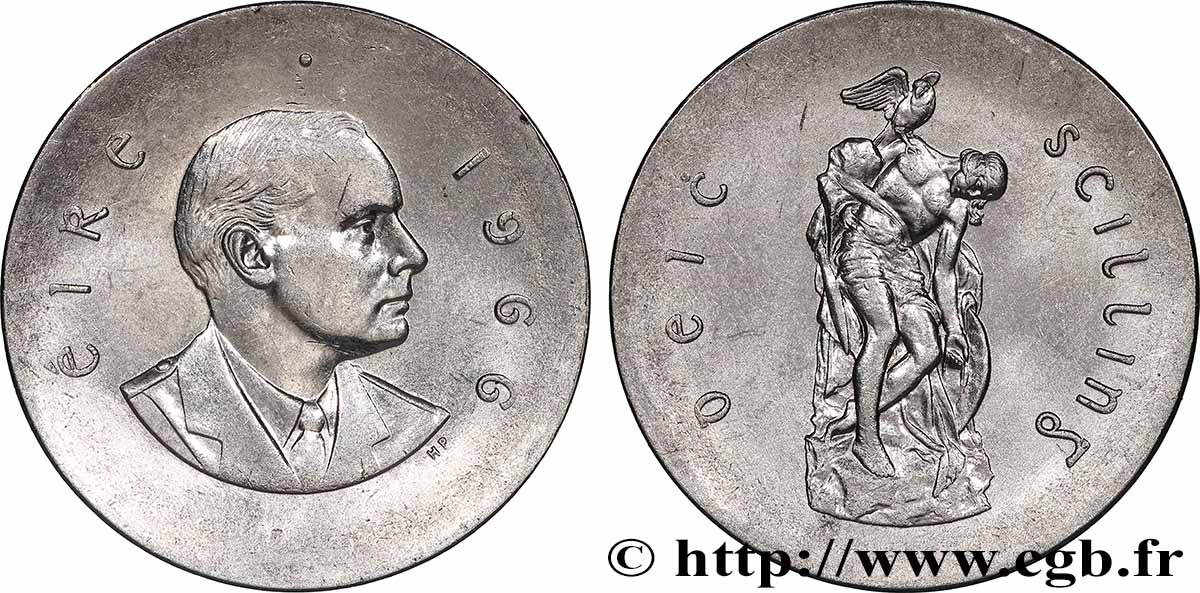 IRLANDE 10 Shilling 50e anniversaire du soulèvement de Pâques 1916 1966  SPL 