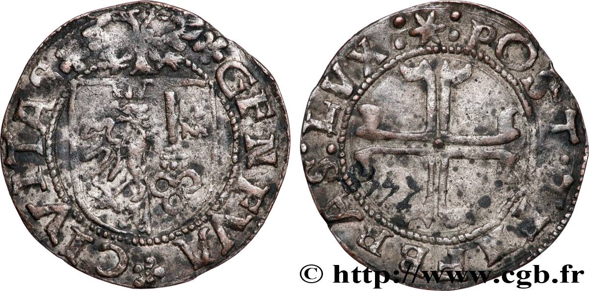 SUISSE - RÉPUBLIQUE DE GENÈVE Sol, légende erronnée  n.d. Genève TB+ 