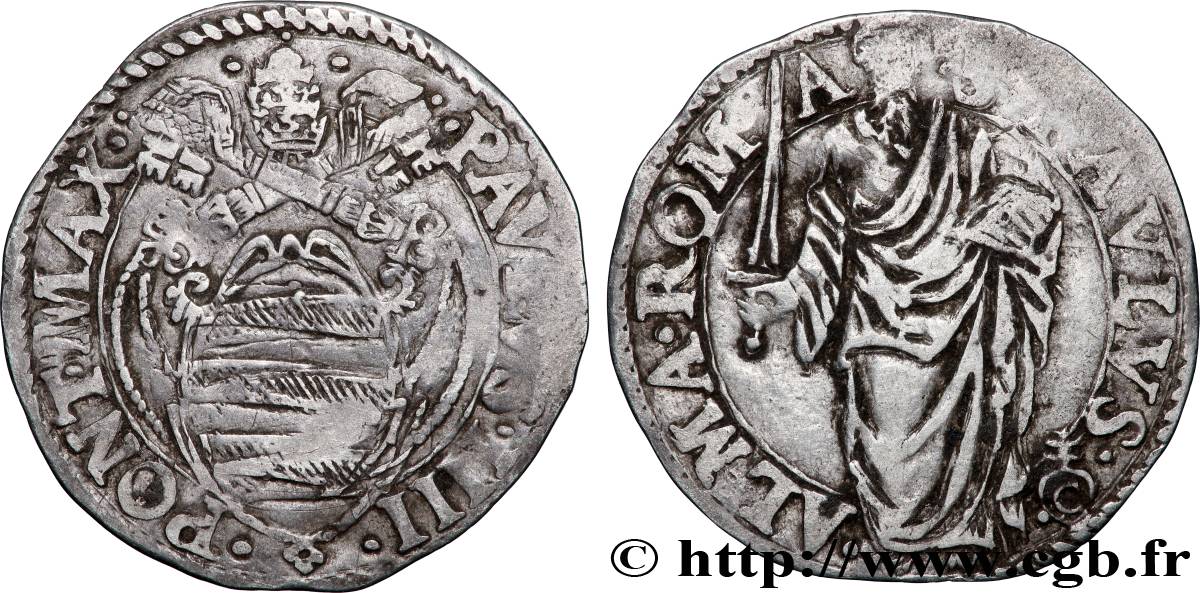 ITALIEN - KIRCHENSTAAT - PAUL IV. (Gian Pietro Carafa) Giulio n.d. Rome fSS 