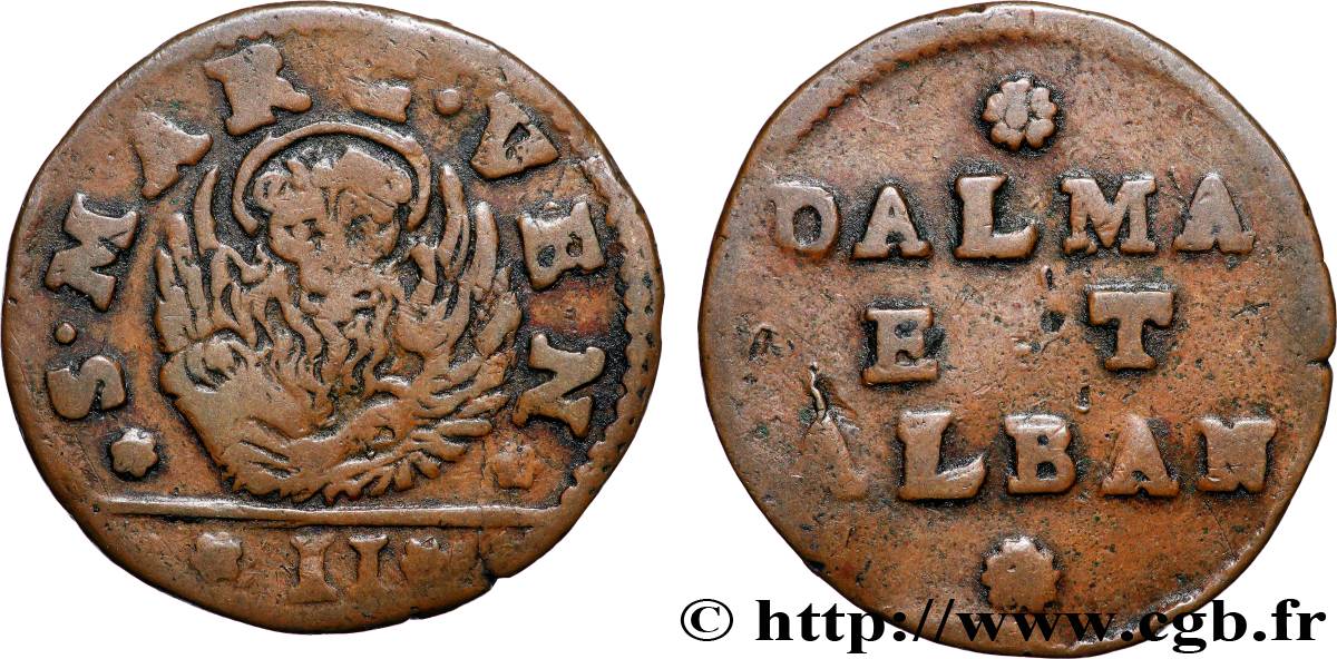 ITALIE - VENISE 2 Soldi (Gazetta) Lodovico Manin (1796) Venise TB+ 