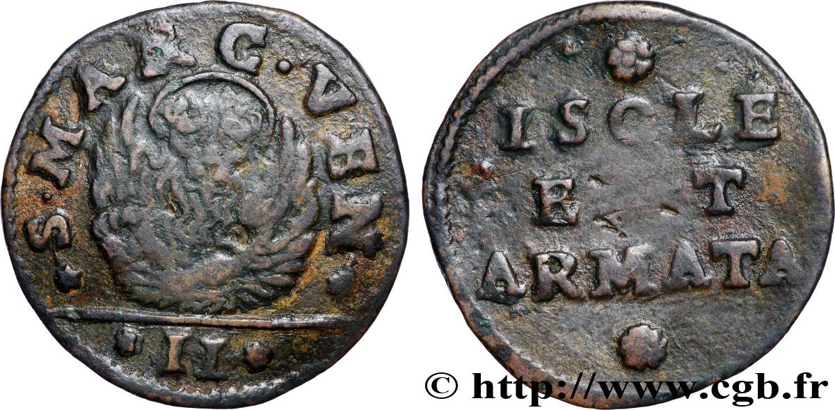 ITALIE - VENISE Gazzetta (2 Soldi) 1688-1690 Venise TB 
