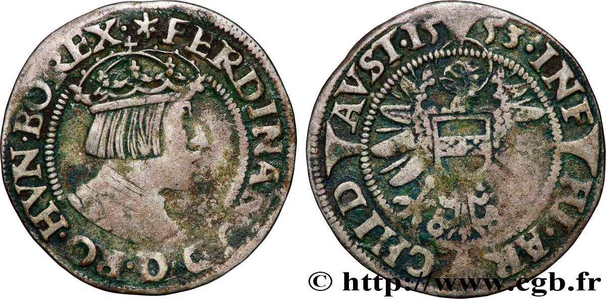 ÖSTERREICH 3 Kreutzer 1553 Vienne SS 