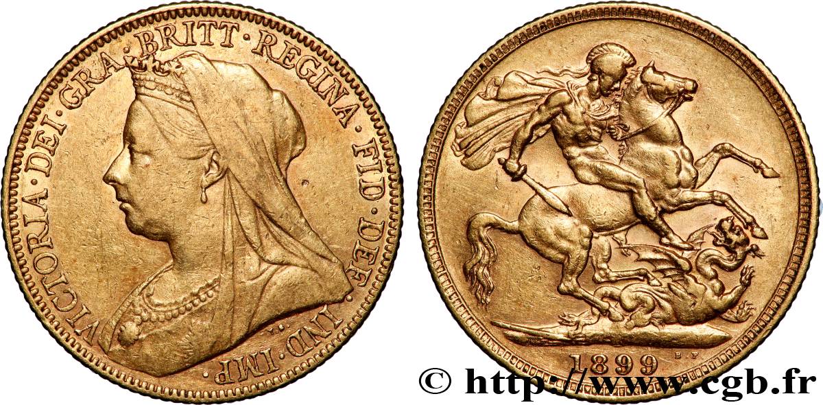 ORO, PALADIO Y PLATINO INVERSIÓN 1 Souverain Victoria “Old Head” 1899 Londres MBC 