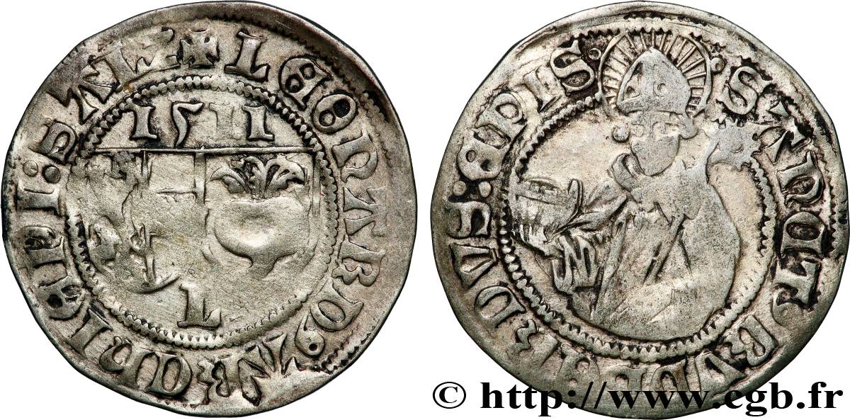 SALZBOURG - ARCHEVÊQUES DE SALZBOURG - LÉONARD VON KEUTSCHACH Batzen 1515 Salzbourg TTB 