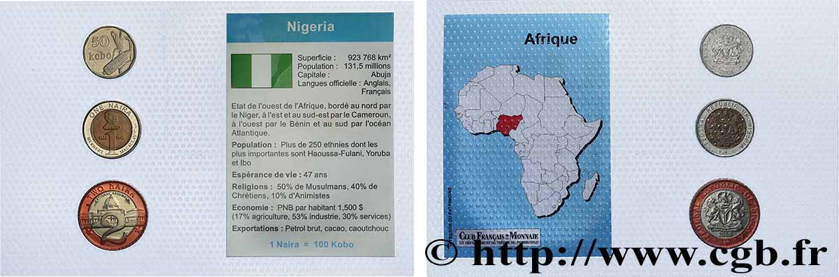 NIGERIA Lot 3 monnaies 2006  SPL 