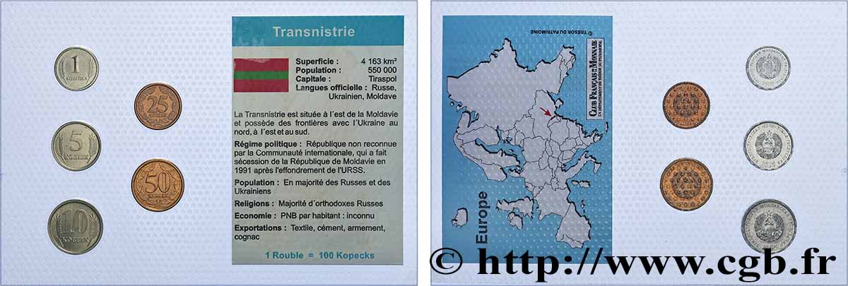 TRANSNISTRIA Lot 5 monnaies 2000-2005  MS 