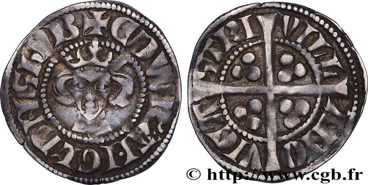 ANGLETERRE - ROYAUME D&nbsp;ANGLETERRE - ÉDOUARD Ier Penny n.d. Newcastle TTB+ 