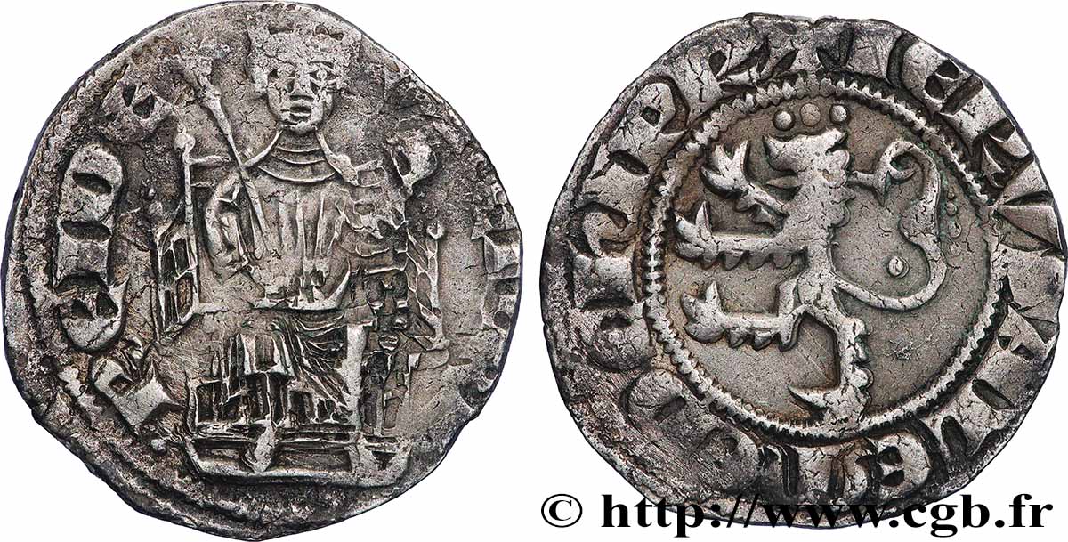 CHYPRE - ROYAUME DE CHYPRE - HENRI II. Second Règne Gros n.d. Nicosie TTB 