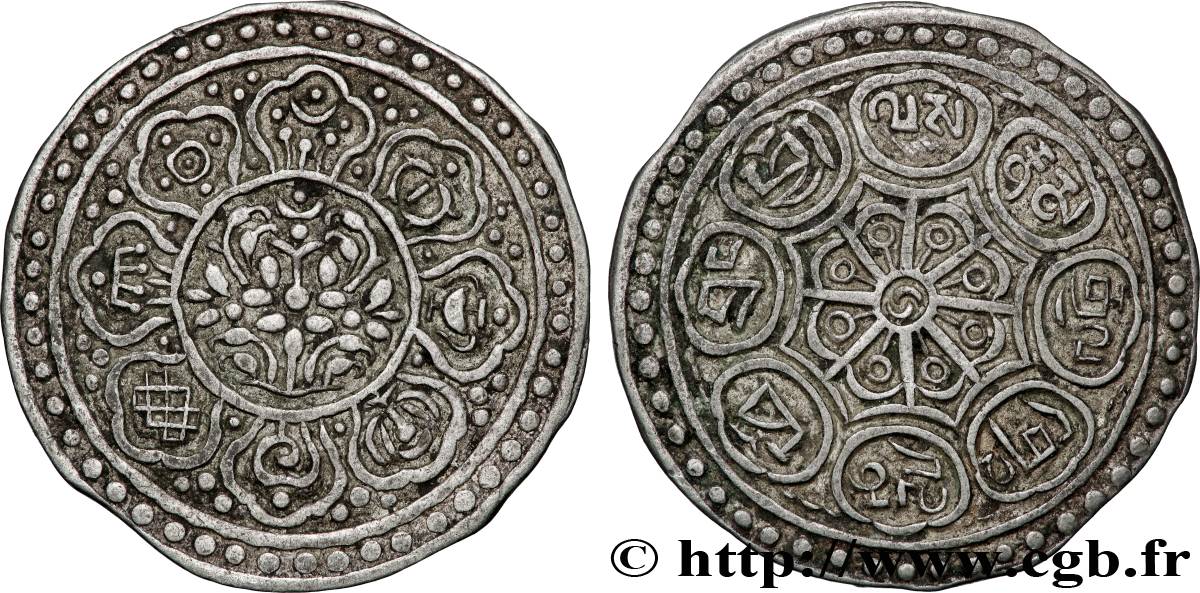 TIBET 1 Tangka au lotus XIXe  TTB 