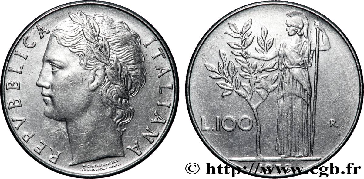 ITALY 100 Lire 1979 Rome - R AU 