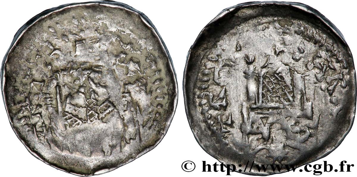 ALLEMAGNE - ÉVÊCHÉ DE TRÈVES - ARNOLD II D&nbsp;ISENBOURG Obole N.D. Trèves TB+ 