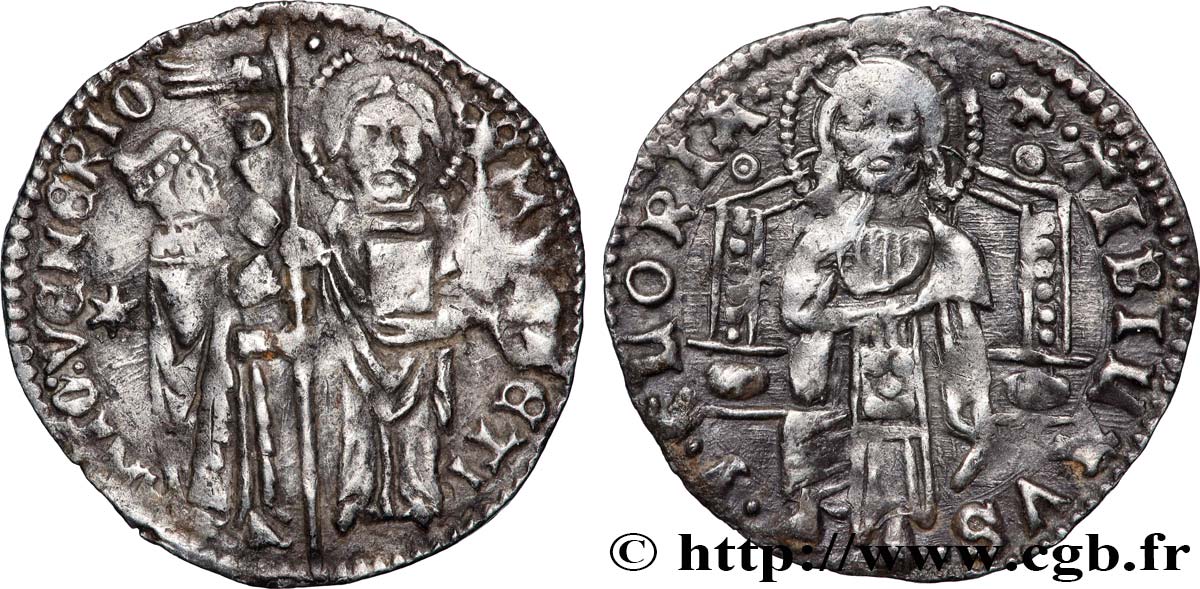 ITALIE - VENISE - ANTOINE VENIER (62e doge) Grosso ou Matapan, 3e type n.d. Venise TTB 