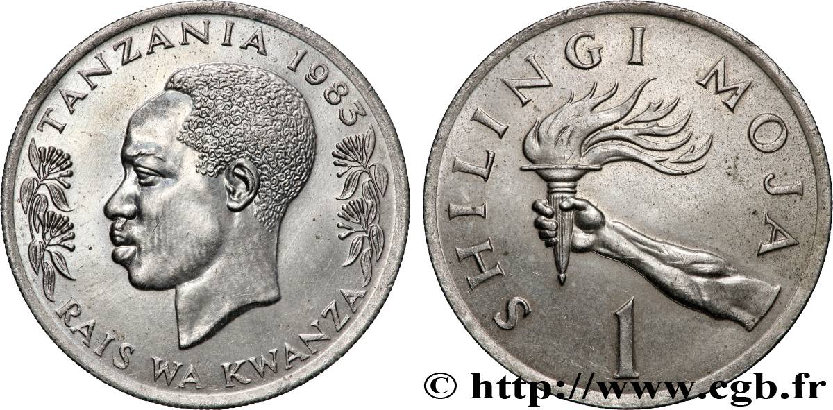 TANZANIE 1 Shilingi Julius Nyerere 1983 Llantrisant SUP 