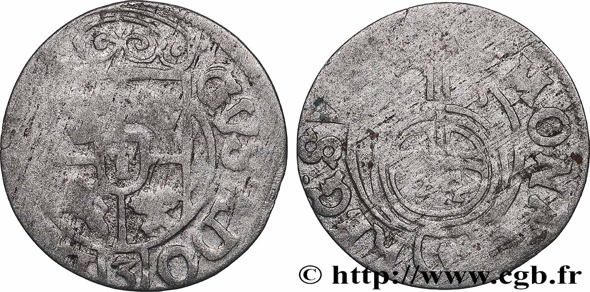POLOGNE - ROYAUME DE POLOGNE - SIGISMOND III VASA 1 Półtorak / 3 Polker / 1/24 Thaler Sigismond III Vasa 1625 Cracovie TB 