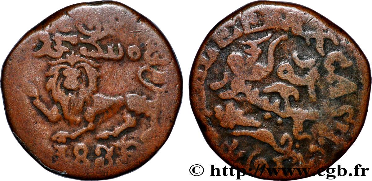 INDE - ÉTAT PRINCIER DE MYSORE 20 Cash - Krishnaraja Wodeyar III 1836  TTB 