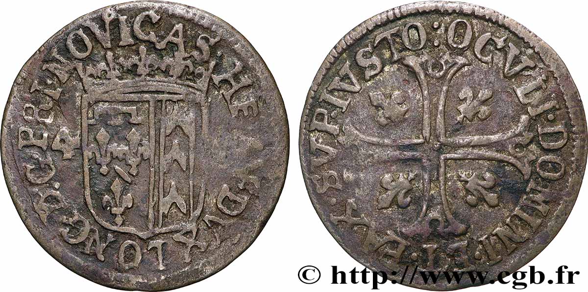 SWITZERLAND - CANTON OF NEUCHATEL 1/2 Batzen Henri II d’Orléans duc de Longueville 1749  VF 