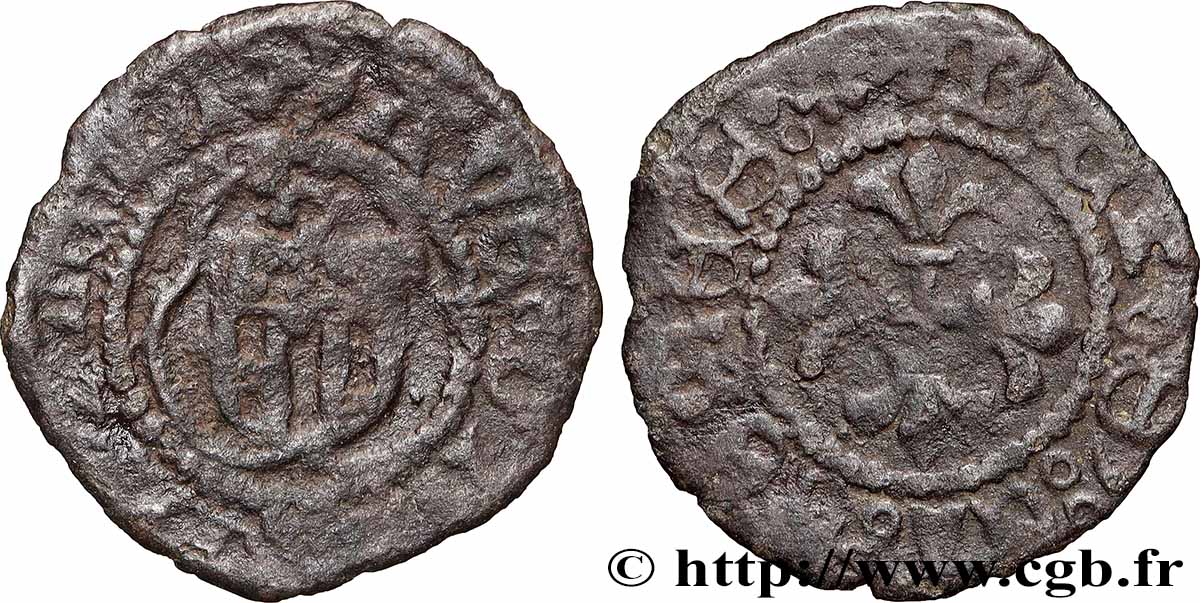 SUISSE - ÉVÊCHÉ DE LAUSANNE Denier - Évêque Benoît de Montferrand n.d. Lausanne fS 