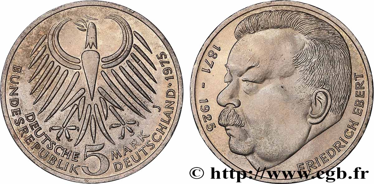 ALEMANIA 5 Mark Friedrich Ebert 1975 Hambourg SC 