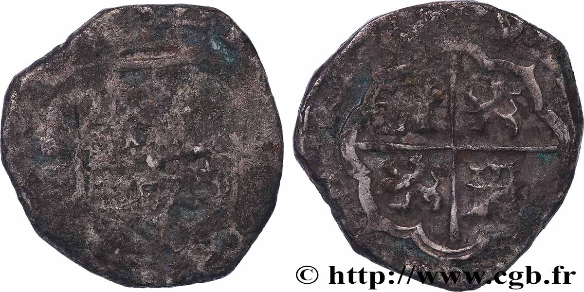 SPANIEN - KÖNIGREICH SPANIEN - PHILIPPE II. 2 Reales n.d. Tolède SGE 