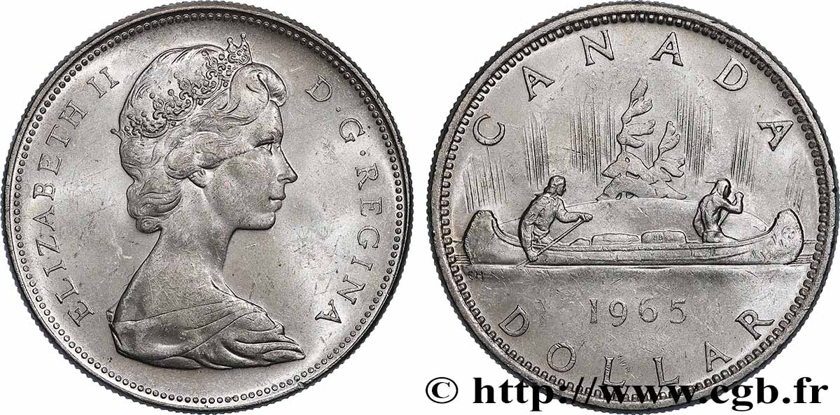 CANADA 1 Dollar Elisabeth II 1965  AU 