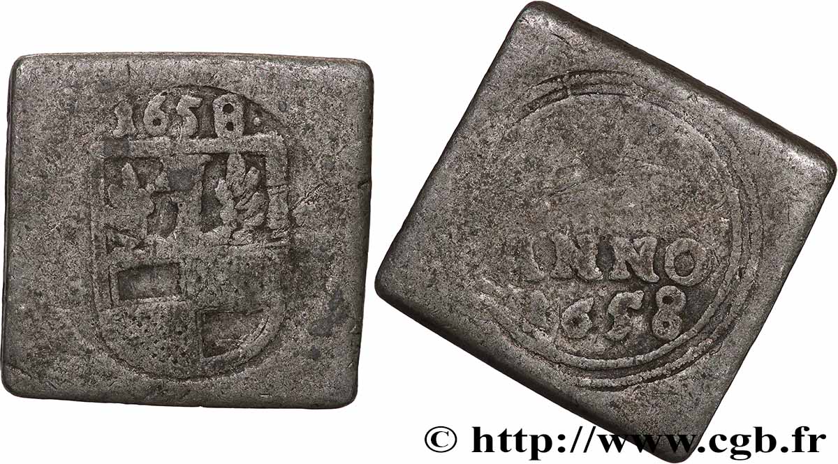 ALLEMAGNE - HILDESHEIM Klippe carré 1658  TB 