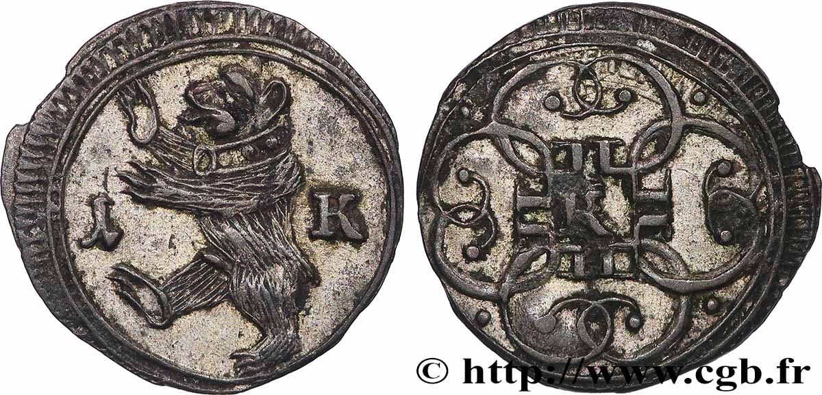 SUISSE - VILLE DE SAINT-GALL 1 Kreuzer Ville de Saint-Gall N.D. (1714-1717) Saint-Gall TTB+ 