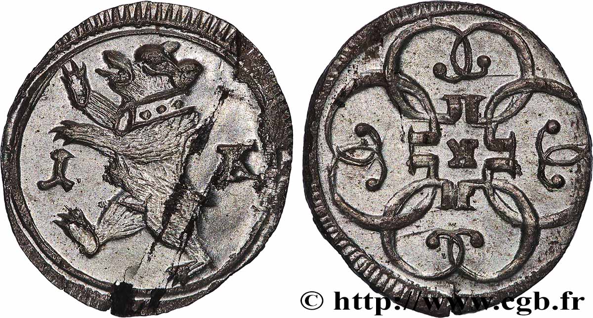 SUISSE - VILLE DE SAINT-GALL 1 Kreuzer Ville de Saint-Gall N.D. (1714-1717) Saint-Gall SUP 