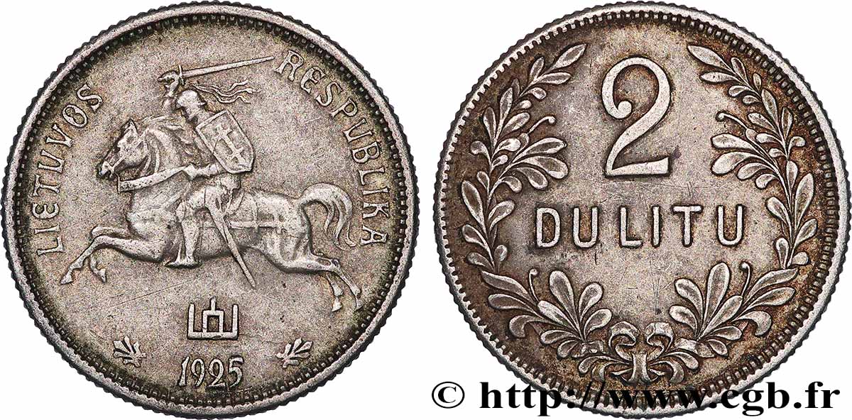 LITUANIE 2 Litu 1925 Vilnius TTB+ 
