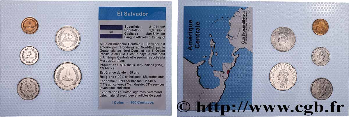 SALVADOR Lot 5 monnaies 1987-1994  SPL 