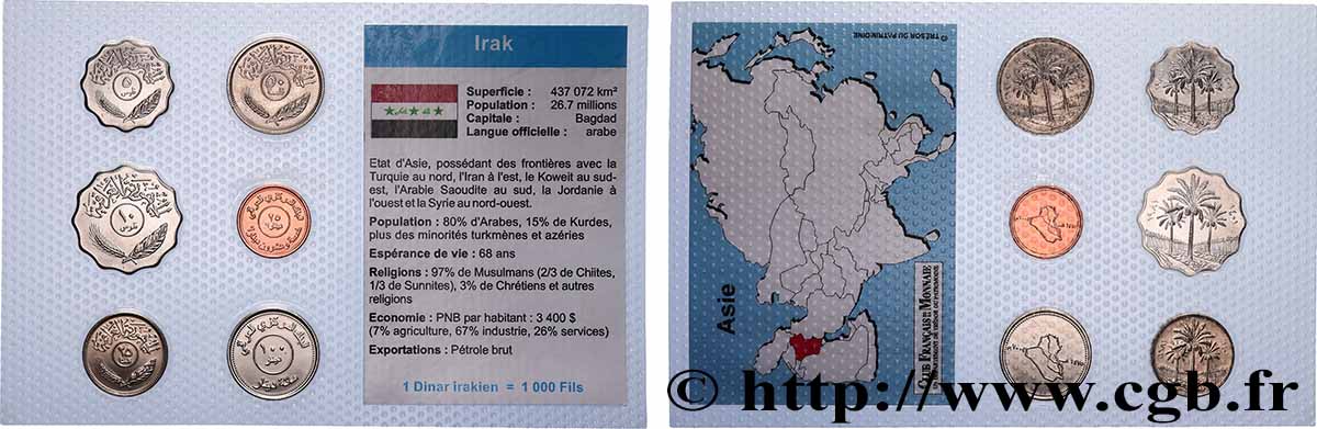 IRAK Lot 6 monnaies 1981-2004  SPL 